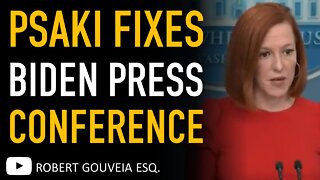 BIDEN and PSAKI Clean-up Press Conference