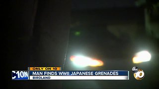 Man finds grenades