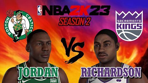 Jordan vs Richardson - Celtics vs Kings - Season 2: Game 19 - MyLeague: All-Time Legends