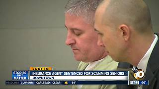Insurance agent sentenced for scams