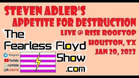 ROCKET QUEEN - Steven Adler's Appetite for Destruction Live @ RISE Rooftop - Houston, Texas 01/20/23