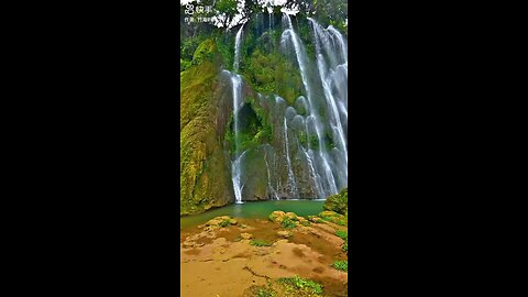 Beautiful waterfall nature