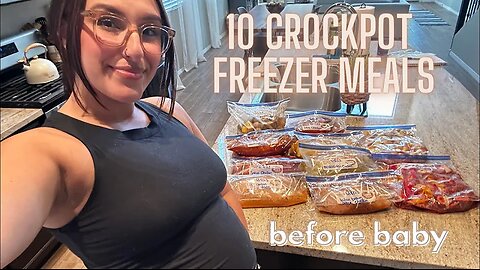 10 EASY CROCKPOT FREEZER MEALS BEFORE BABY!