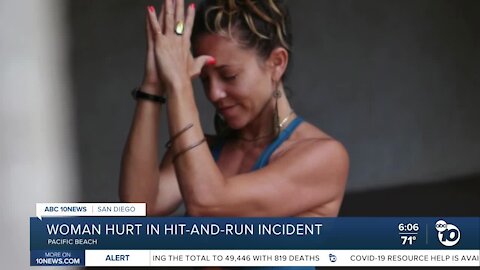 Pacific Beach woman hurt in hit-and-run incident