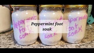 Peppermint foot soak DIY Handmade Gifts $10 or Less Collab @A Godly Home