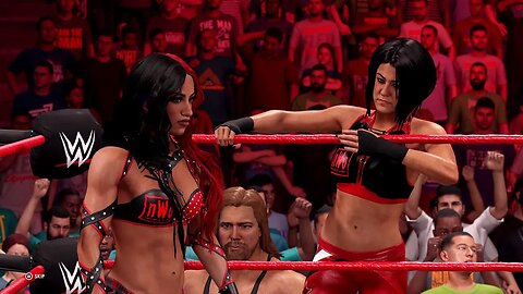 WWE 2K22 - RAW: Sasha Banks and Bailey vs. Sonia Deville and Nickie James Tag Team Match [4K]