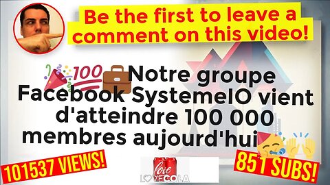 🎉💯💼 Notre groupe Facebook SystemeIO vient d'atteindre 100 000 membres aujourd'hui 🥳🙌
