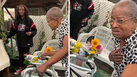 Grandma Surprised With Pew From Her Lifelong Church