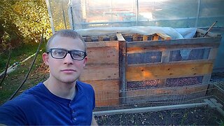 Heating a green house with a compost bin (attempt 2)