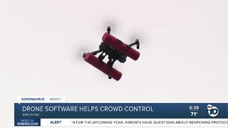Drone software helps COVID crowd control