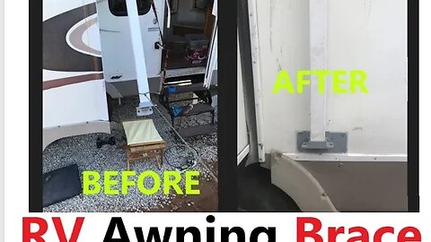 RV Awning Brace FIX | Fleetwood Regal 5th Wheel | How to 101 D.I.Y in 4D