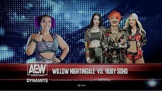 AEW Dynamite Ruby Soho w/ Saraya & Toni Storm vs Willow Nightingale