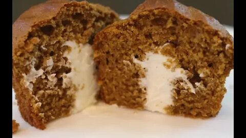 No Special Tools Required! Filling Pumpkin Spice Muffins With Cream Cheese Filling