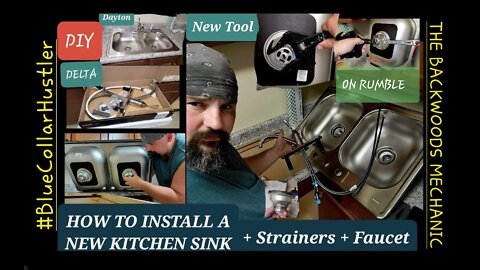 Installing the Kitchen , Strainers & Faucet DIY style