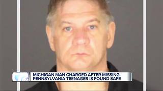 Michigan man charged after missing Pennsylvania teen found safe