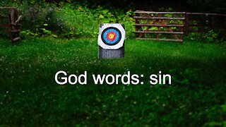 God words: sin