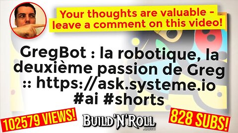 🤖 GregBot : la robotique, la deuxième passion de Greg :: https://ask.systeme.io #ai #shorts ...