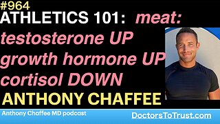 ANTHONY CHAFFEE d | ATHLETICS 101: meat: testosterone UP growth hormone UP cortisol DOWN