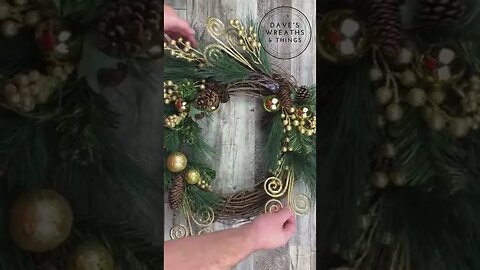 Christmas Grapevine Wreath - Shorts - Wreathmas Week Episode 8
