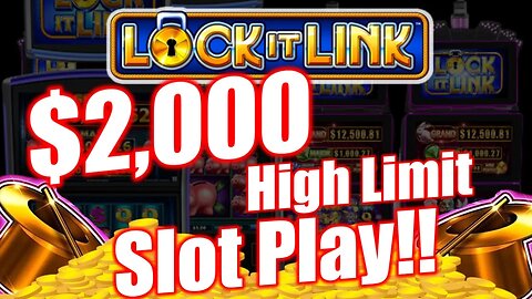 🎩 HIGH LIMIT LOCK IT LINK! 💰 $2,000 In... How Much DO I Win? Hold Onto Your Hat SLOTS!