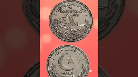 PAKISTAN ½ RUPEE 1949. #shorts #viral #coinnotesz