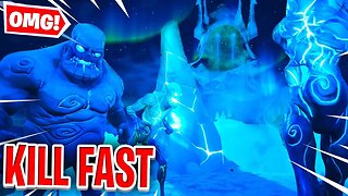 How To Kill The NEW "ICE FIENDS" Fast In Fortnite! "ICE STORM" Challenges!