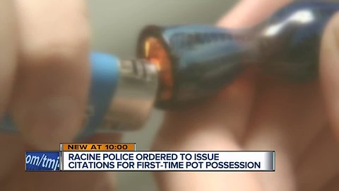 Racine police directed not to criminally charge marijuana possession