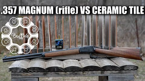 .357 Magnum vs Ceramic Tile (rifle)