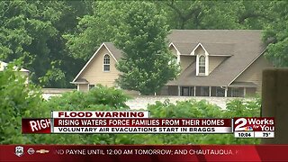 Rising waters forcing families out of their homes