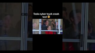 Tesla Cybertruck crash test 🤯!