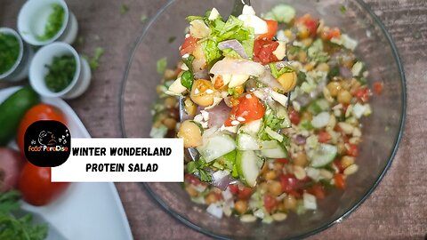 “Winter Wonderland Protein Salad for Kids | Healthy & Delicious Recipe”