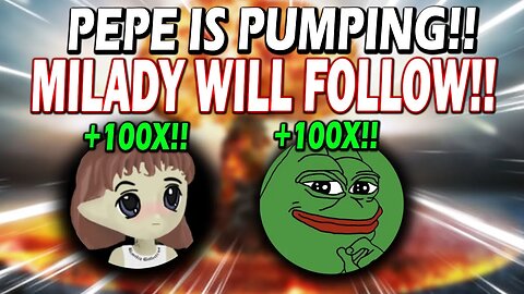 PEPE COIN PUMPS!! MILADY MEMECOIN WILL FOLLOW!! THE US $ INDEX WILL MAKE LADYS EXPLODE!! *URGENT!!*
