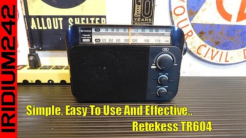 Great Basic Emergency Radio - Retekess TR604 Portable AM FM Radio