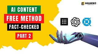 Write Fact Checked SEO Content Using AI for FREE | My AI Blogging Workflow In 2023 [Part 2]