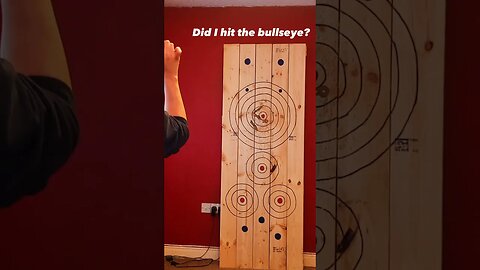 Throwing Knife Bullseye: Did I Make the Perfect Throw? #Shorts