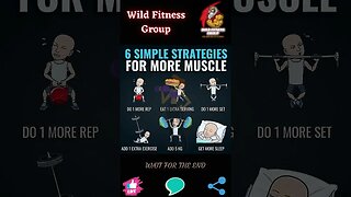 🔥 6 simple strategies for more muscle 🔥 #shorts 🔥 #wildfitnessgroup 🔥 2 June 2023 🔥