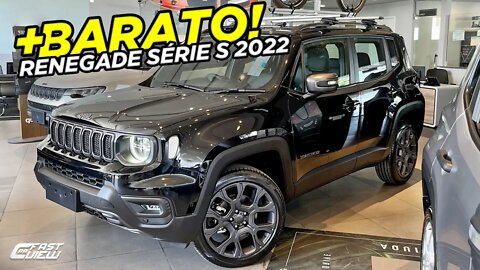 NOVO JEEP RENEGADE SÉRIE S 1.3 TURBO 4X4 2022 COM REDUÇÃO DE IPI E ACESSÓRIOS ORIGINAIS