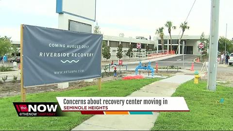 Neighbors concerned about recovery center moving in