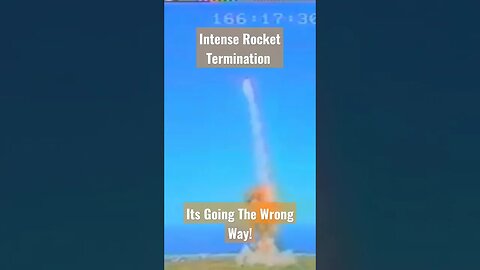 Failed Rocket Launch, Terminate! #rocket #launch #flighttermination #fts #explosion
