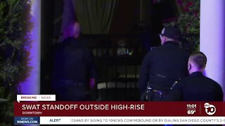 SWAT standoff ends peacefully in downtown