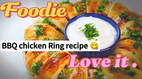 BBQ chicken ring recipe 😋 very delicious . easy and quick recipe ✌🏻