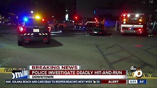 Pedestrian killed in downtown San Diego hit-and-run