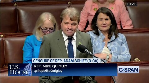 Democrat Rep Mike Quigley Ignores All Facts In Condemning GOP Censure Resolution Of Liar Adam Schiff