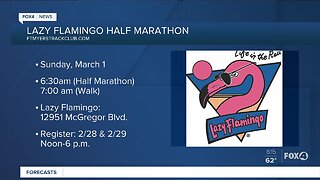 Lazy Flamingo Half Marathon happening this weekend