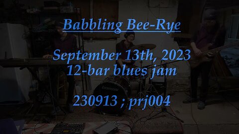 0913 prj004 ; 12 bar blues jam