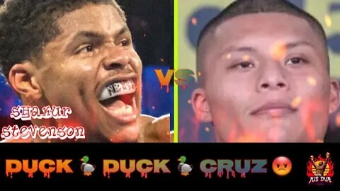 "DUCK DUCK CRUZ" Isaac Cruz DUCKING SMOKE wit Shakur Stevenson ALREADY jus like Bob Arum SAID! #TWT