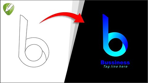 Letter B Logo Design Tutorial in Corel Draw l Letter b logo design #HaseebCorelDrawGraphics