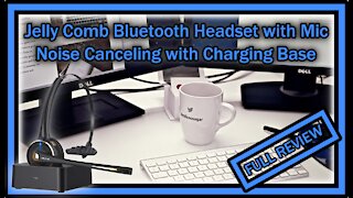 Jelly Comb Bluetooth Headset BH-M9 with Microphone, Charging Base, FULL REVIEW / MANUAL / MIC TEST