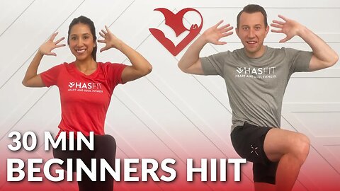 30 Min Beginners HIIT Workout for Fat Loss at Home with Weights - 30 Minute Low Impact No Jumping