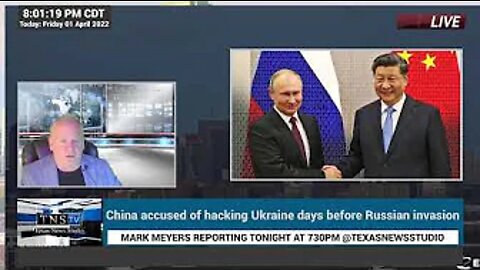 CHINA ACCUSED OF PRE-INVASION HACK--LIVE NEWS COVERAGE FROM TNS